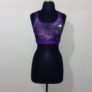 CHAMPION PURPLE RACERBACK SPORTS BRA - L